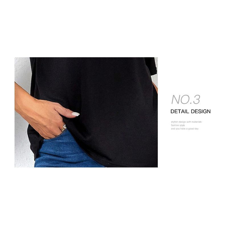 Solid Color Top Off-the-shoulder Knitted T-shirt For Women