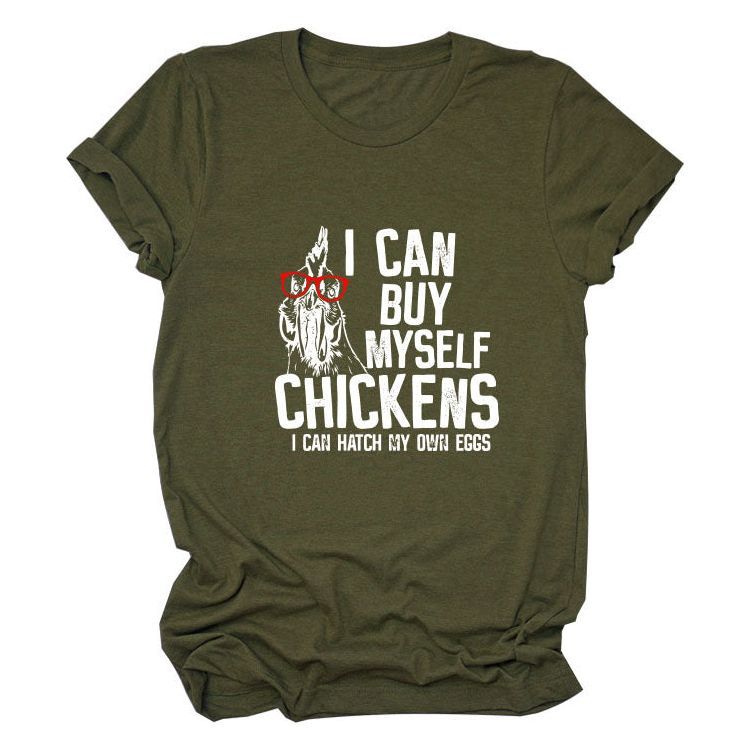 Printed Loose Short-sleeved T-shirt