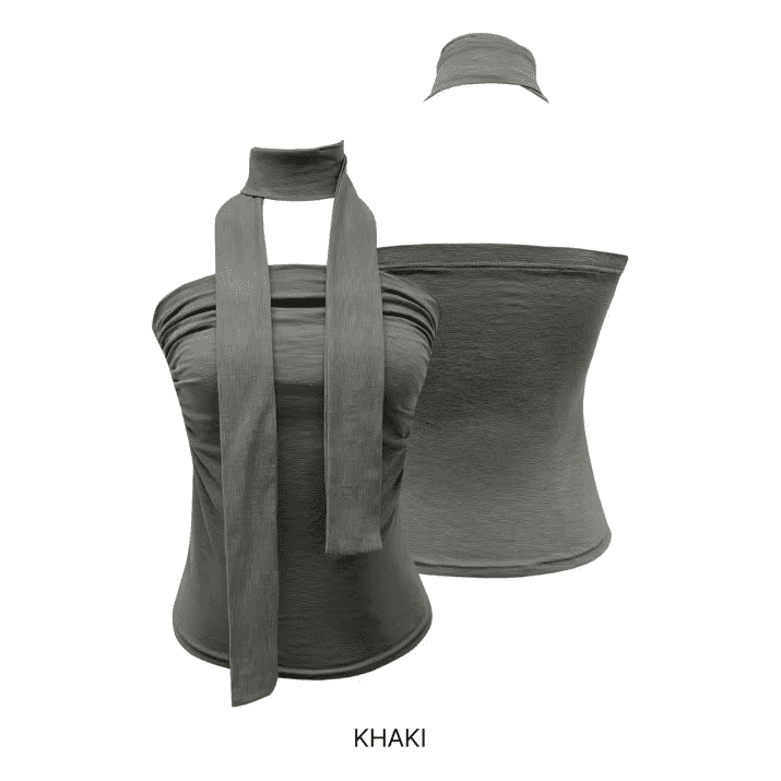 Women's Fashion Long Streamer Tight Strapless Top