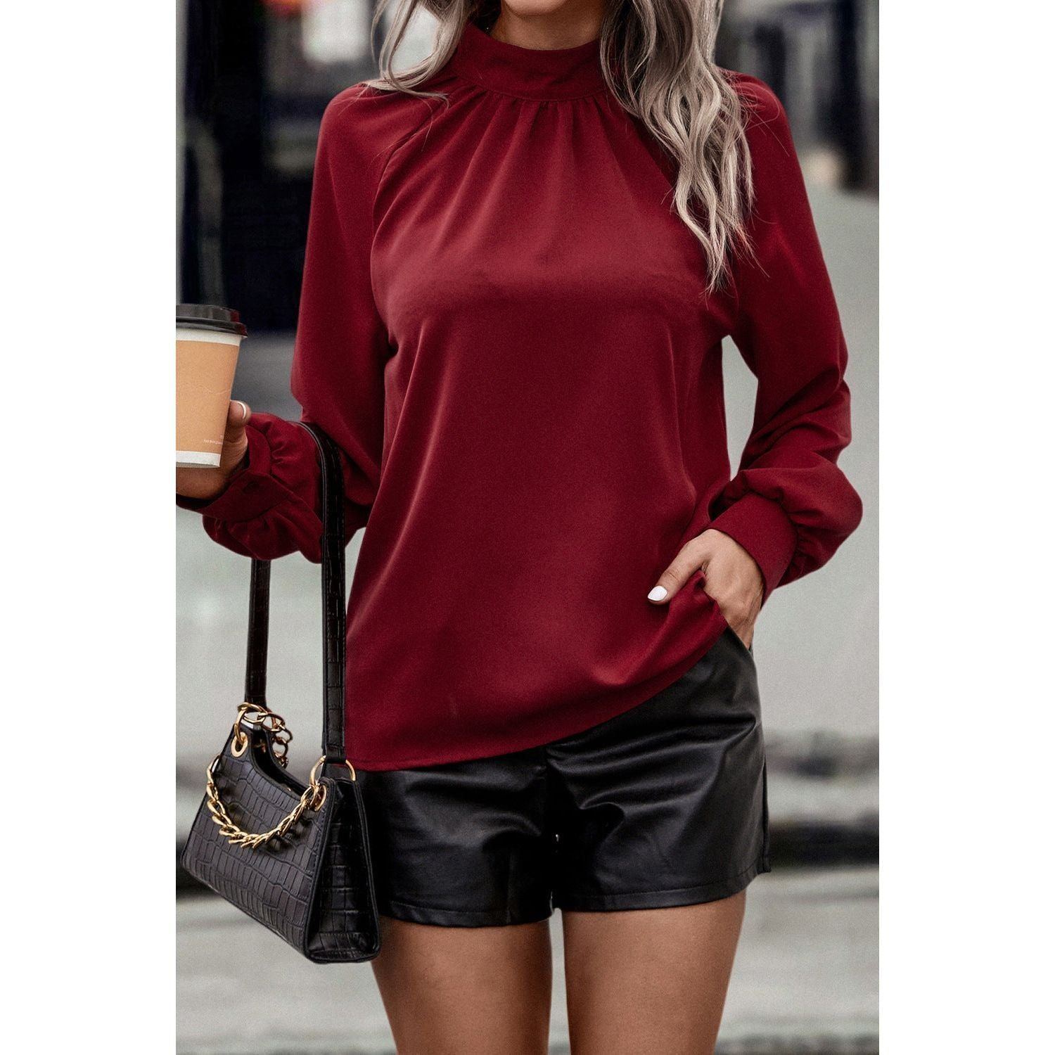Women's Fashion Backless Casual Shirt