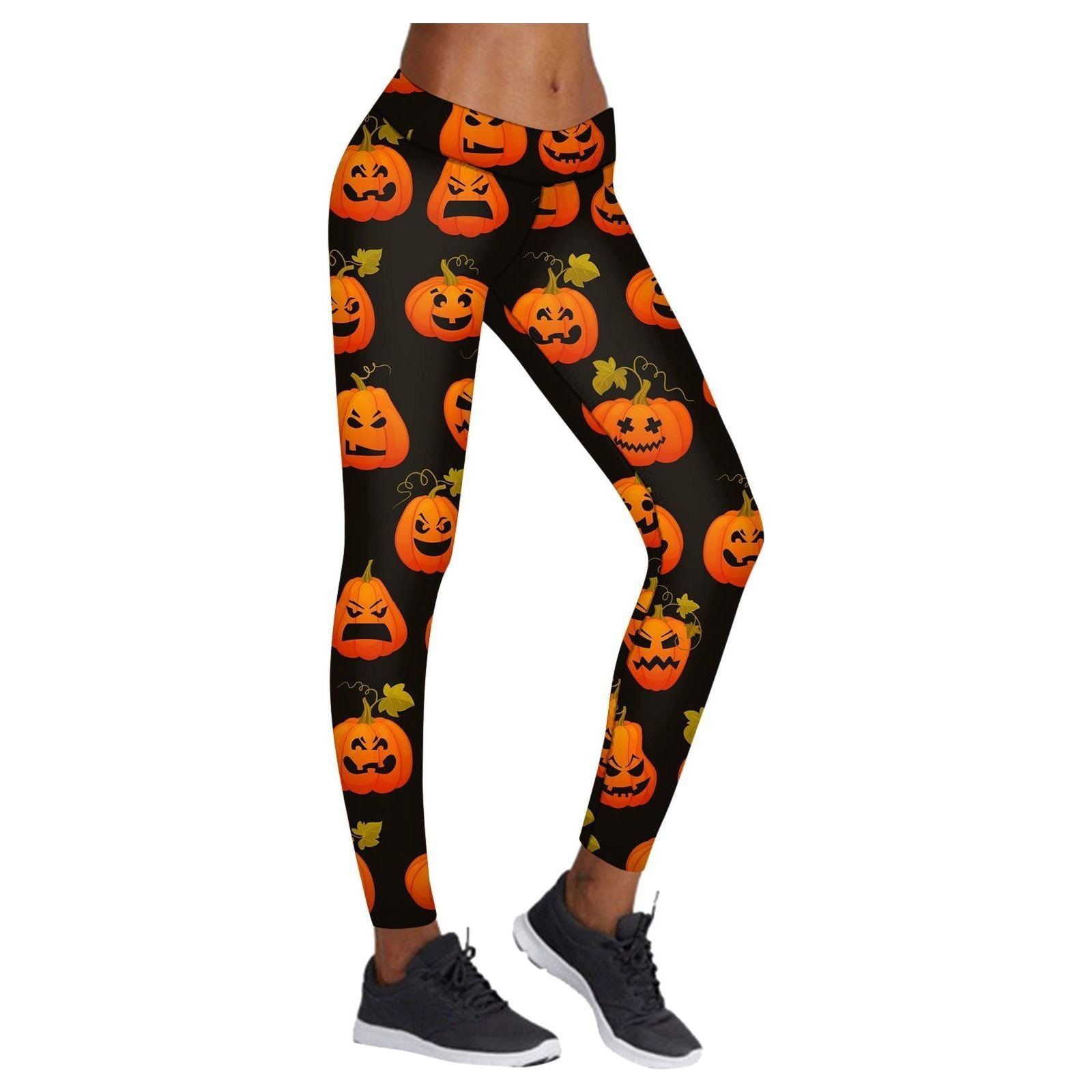 Printed Leggings Halloween Sports Yoga Pants High Stretch Pencil Pants