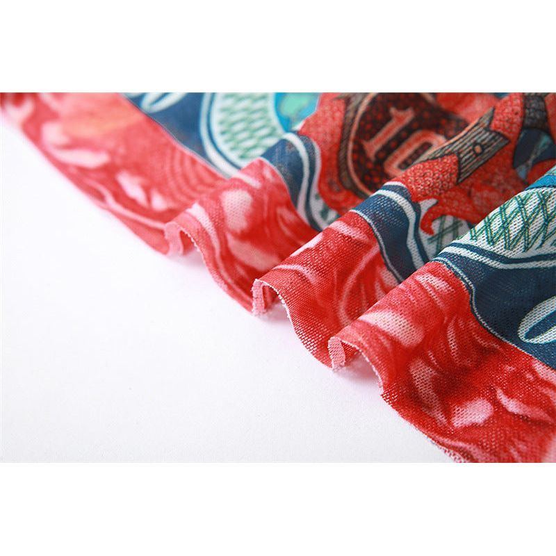 Temperament Commute Fashion Printed Street Shot Slim Fit Breathable Long Sleeves - Jointcorp