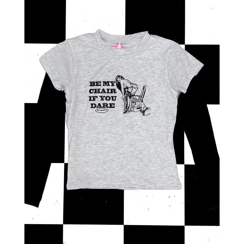 Women's Fashionable Simple Letter Printed Short T-shirt