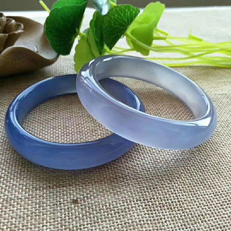Ice-like Blue Chalcedony Bracelet Jade Delicate And Transparent - Jointcorp