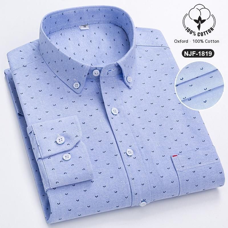 Casual Oxford Men's Full Cotton Shirt