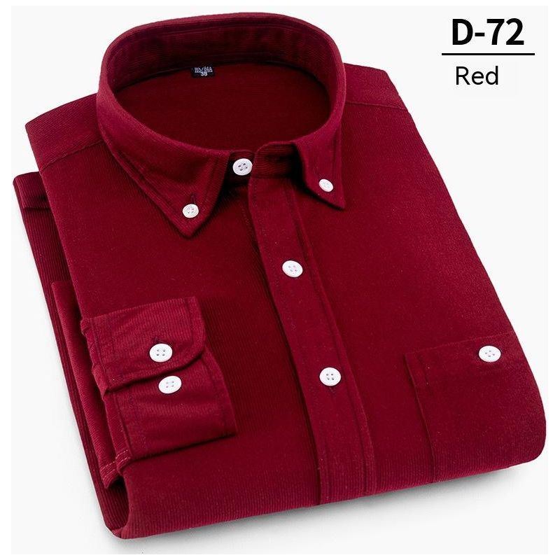Men's Fashion Solid Color Corduroy Shirt - Jointcorp