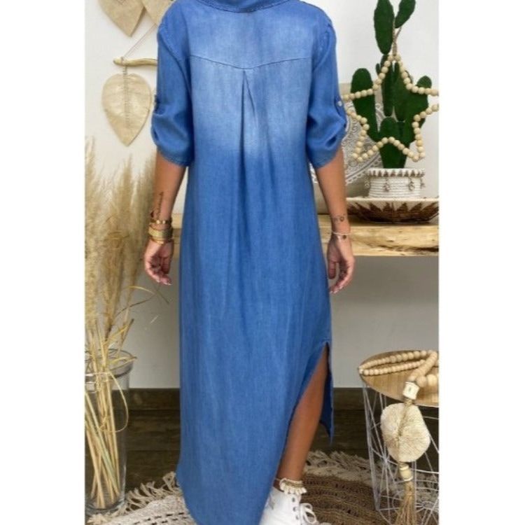 Plus Size Women's Clothing, Foreign Trade Plus Size, New Washed Denim Dresses - Jointcorp