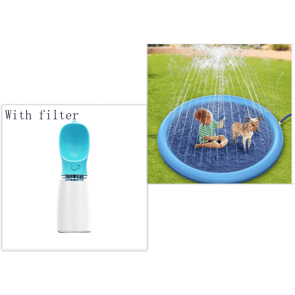 Non-Slip Splash Pad For Kids And Pet Dog Pool Summer Outdoor Water Toys Fun Backyard Fountain Play Mat