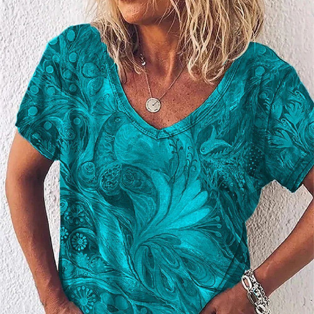 Women's 3D Women's Abstract Painting T-shirt Pattern Graffiti