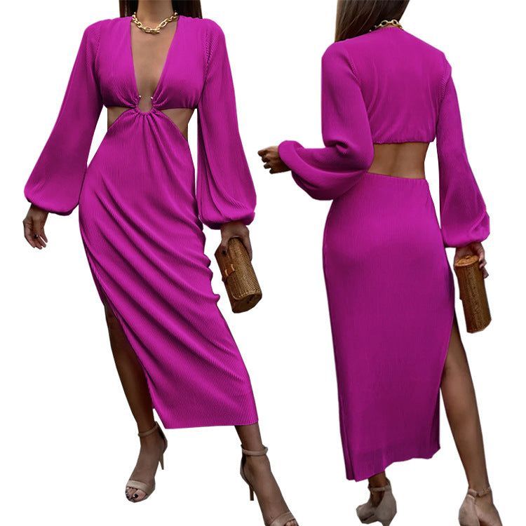 Autumn Fashion Pressed Pleated Waistless Women's Dresses - Jointcorp