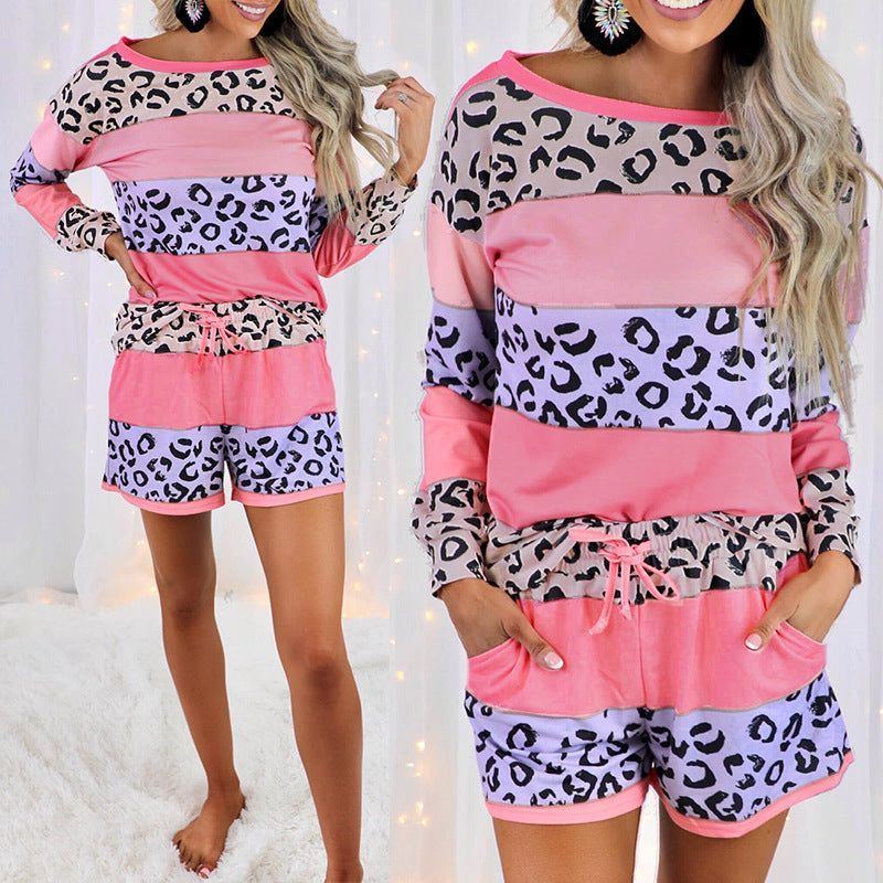 Women Home Wear Pajamas Printed Fashion Casual Suit - Jointcorp