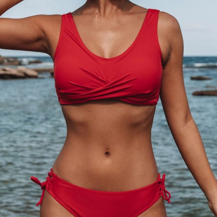 Fashion Strappy Bikini Swimsuit Woman