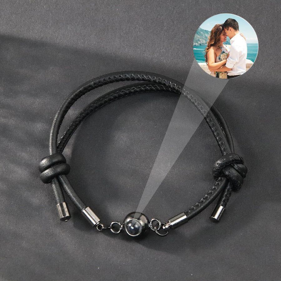 Braided Titanium Steel Stainless Leather Rope Bracelet - Jointcorp