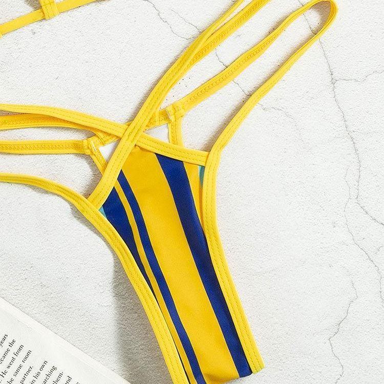 Split Swimsuit Women's Neck-hanging Style Hollow Suit