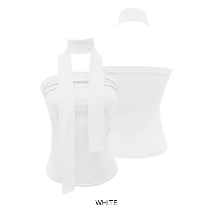 Women's Fashion Long Streamer Tight Strapless Top