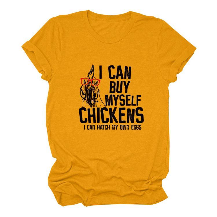 Printed Loose Short-sleeved T-shirt