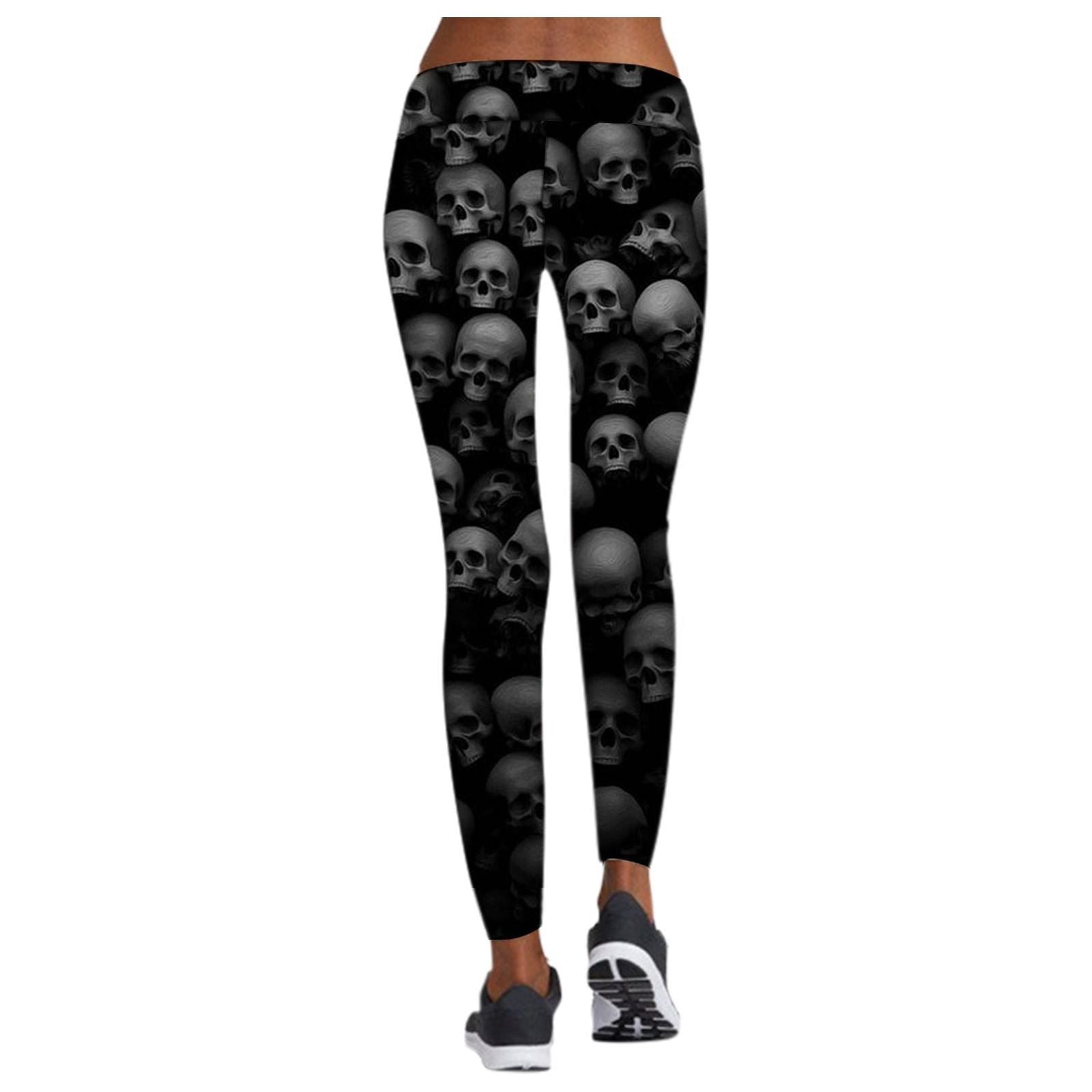 Printed Leggings Halloween Sports Yoga Pants High Stretch Pencil Pants