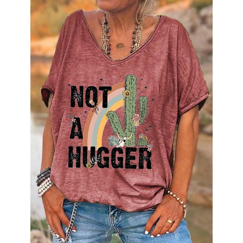 Women's Colored Cotton T-shirt