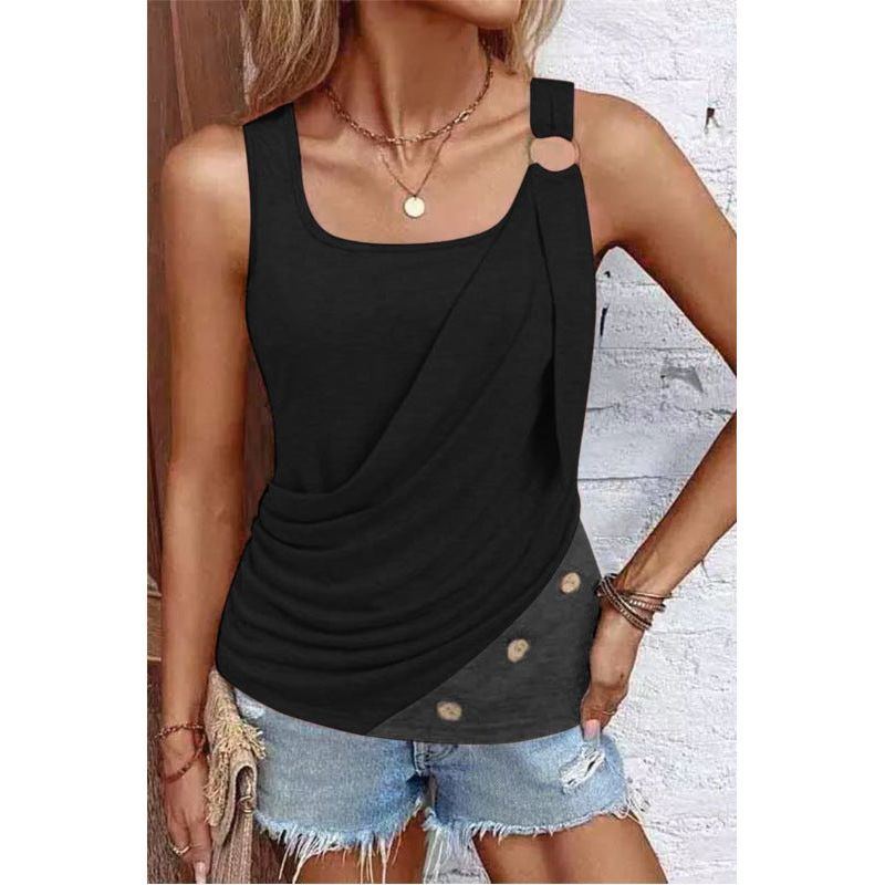 Fashion Women's Button Vest Camisole