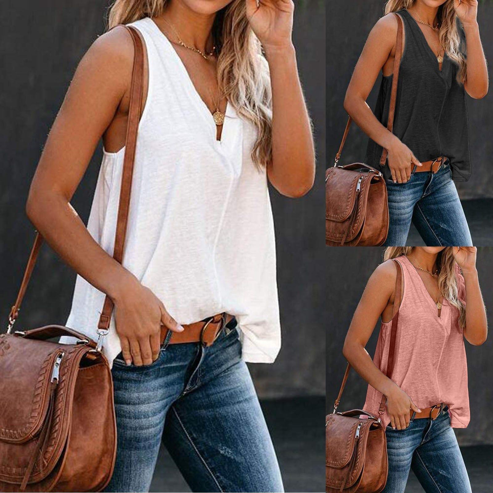 Fashion Sexy Solid Color Vest - Jointcorp