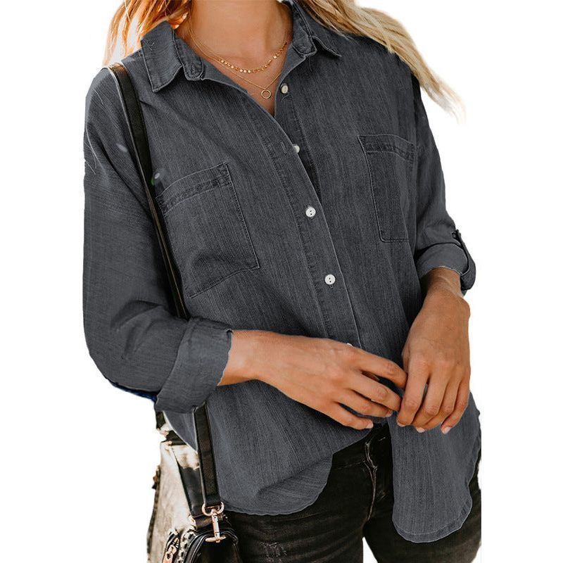 Women's New Loose Casual Denim Shirt - Jointcorp