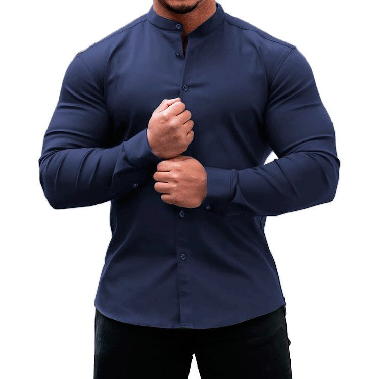Men's Solid Color Sports Casual Shirt - Jointcorp