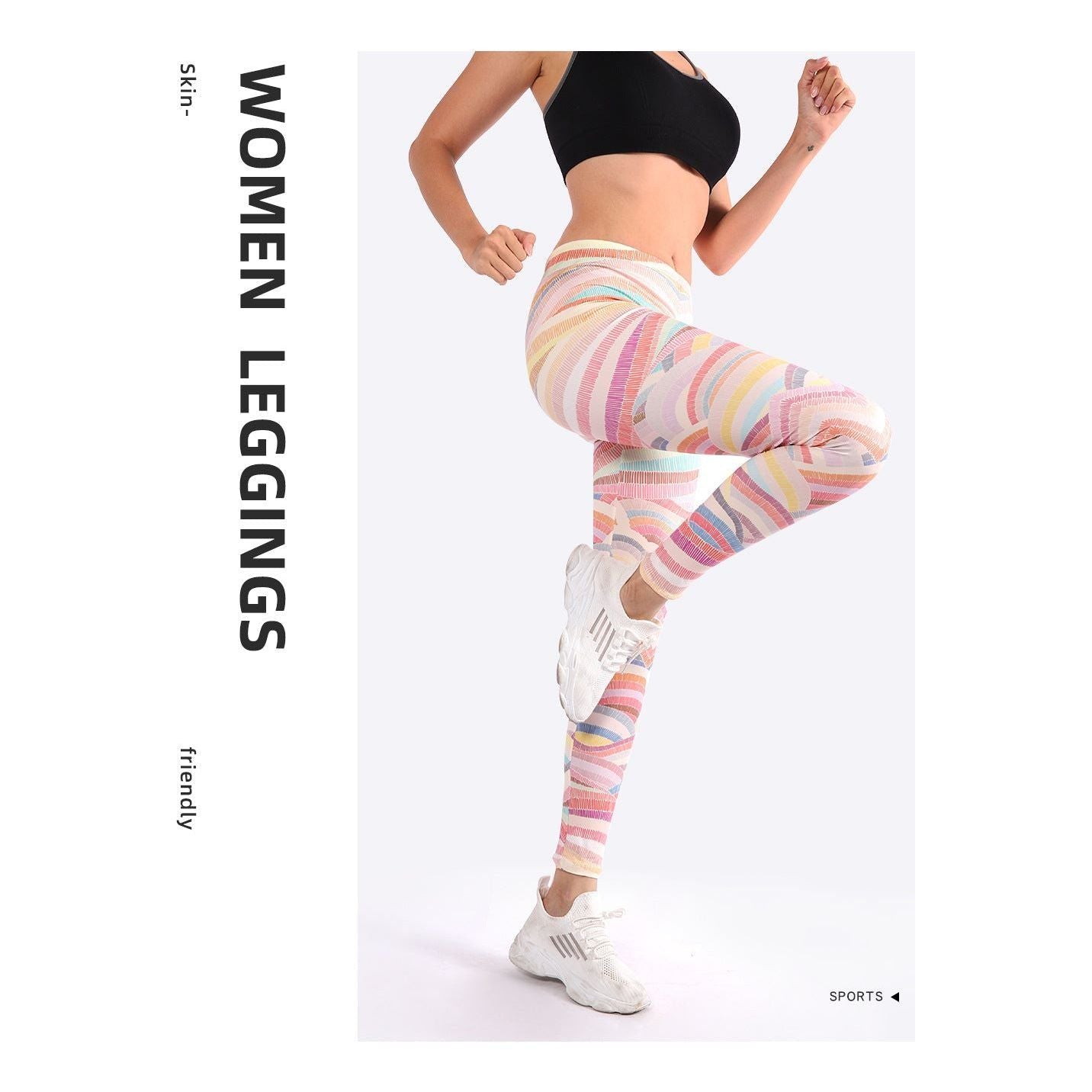 Nylon Stretch Outdoor Tights Digital Print Yoga Pants Women's Sports Leggings - Jointcorp