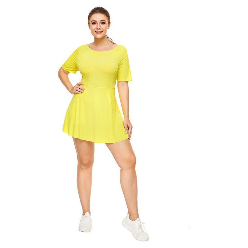 Tennis Dresses With Safety Pants Women Backless Golf Mini Sport Dress - Jointcorp