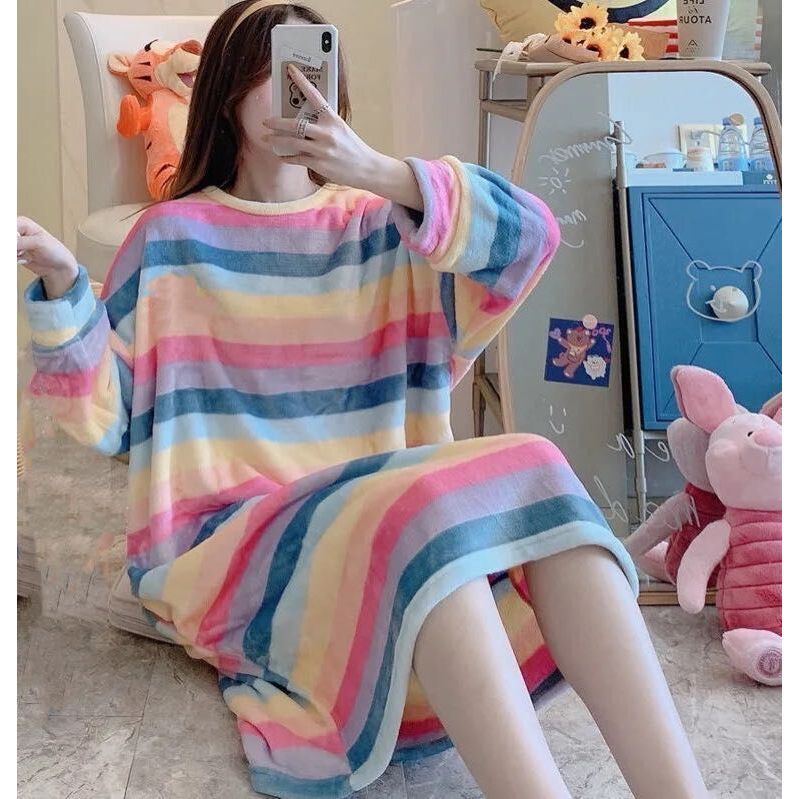 Autumn And Winter Pajamas Women Winter Flannel Pajamas Women
