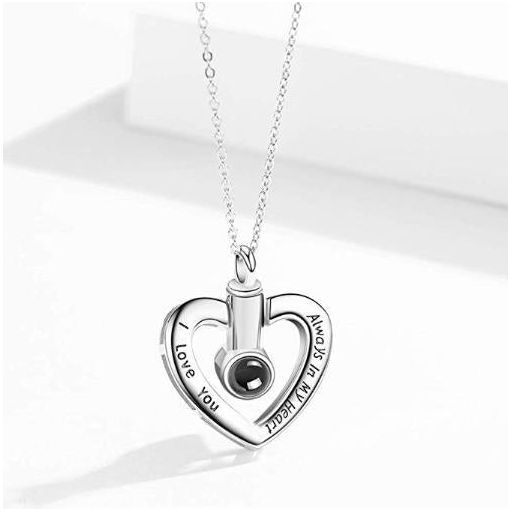 Pendant w/ 100 Lang. Proj., Heart-Shaped, Simple Personality - Jointcorp