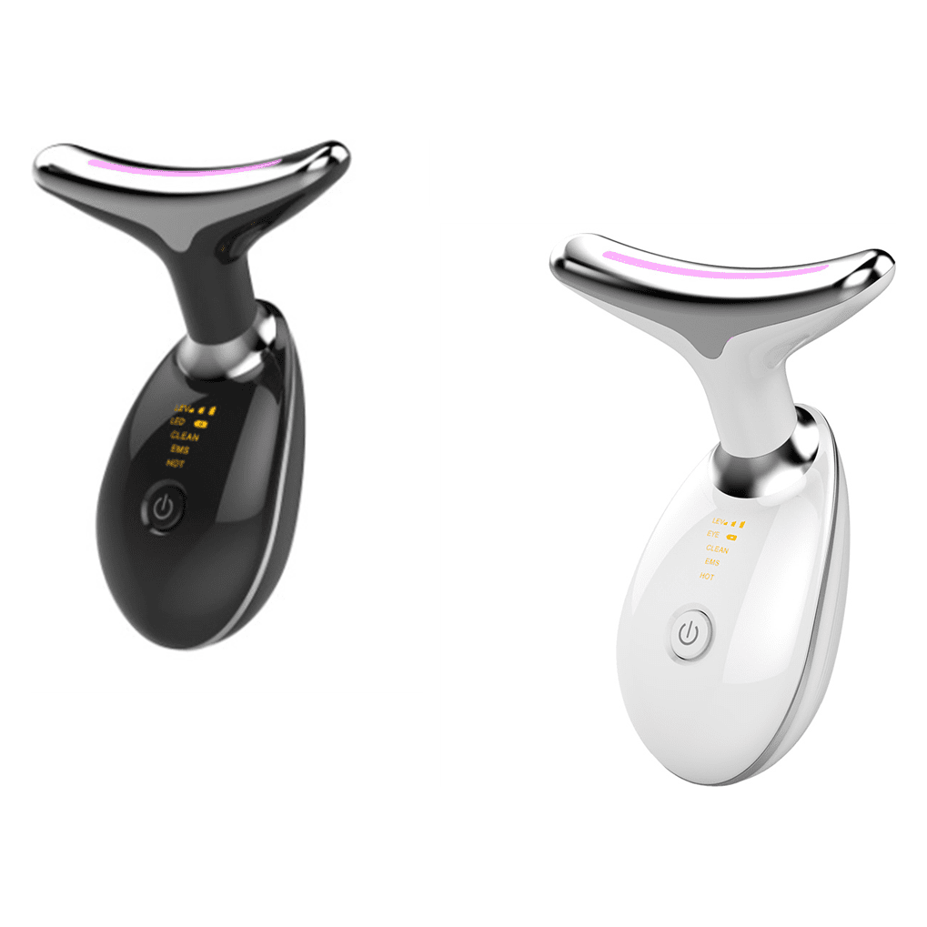 EMS Thermal Neck Lifting And Tighten Massager Electric Microcurrent Wrinkle Remover LED Photon Face Beauty Device For Woman