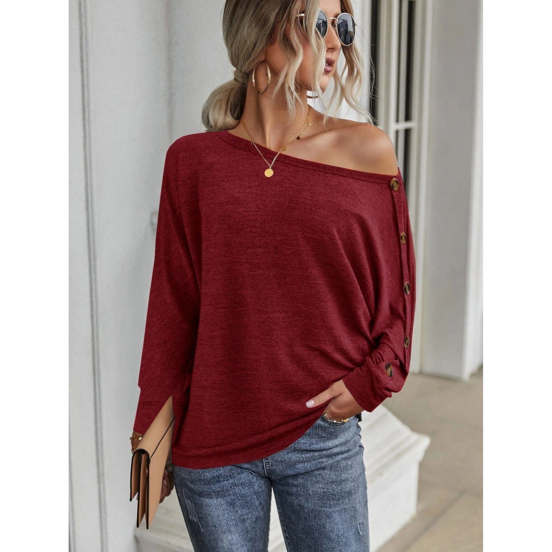 Women's Autumn And Winter New Button Long Sleeve Lady Temperament Commuter Shirt