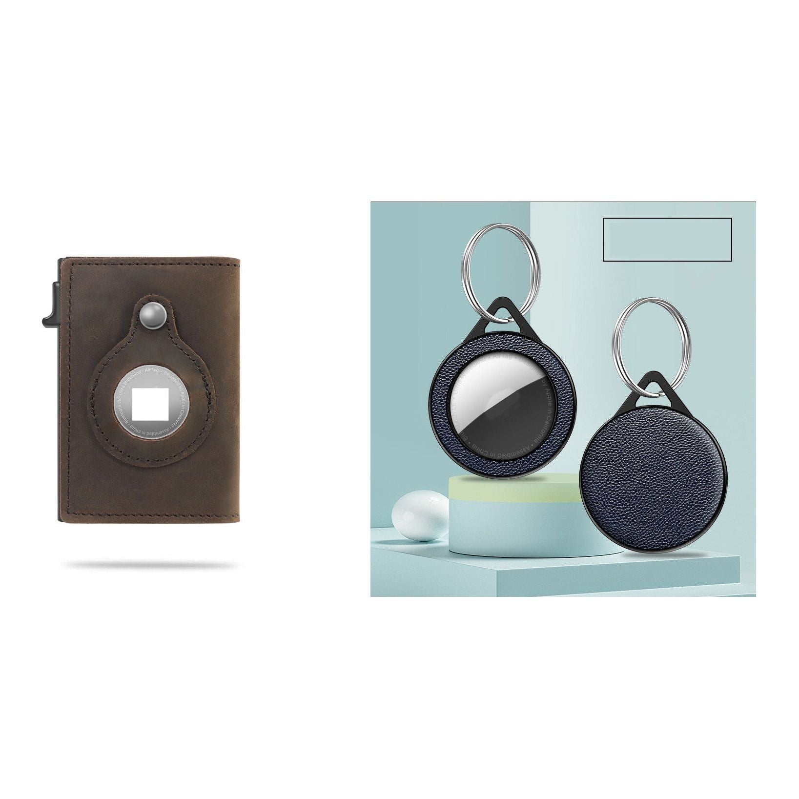 Rfid Card Holder Men Wallets Money Bag Male Black Short Purse Small Leather Slim Wallets Mini Wallets For Airtag Air Tag