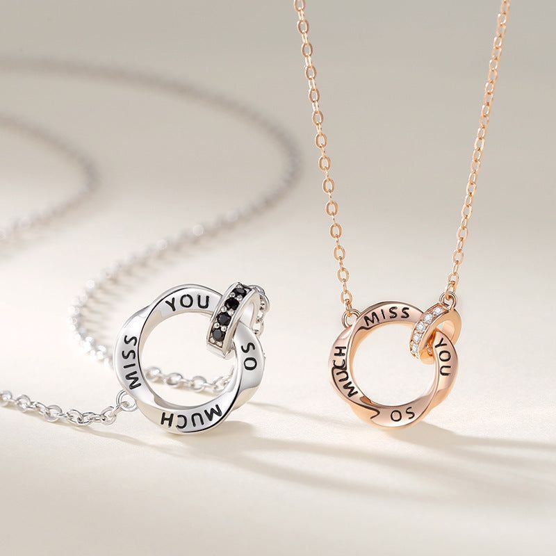 Double Ring Pendant Goes With Both Men And Women - Jointcorp