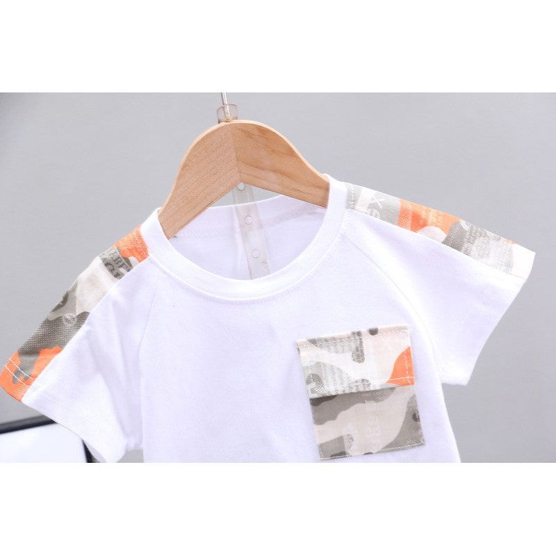 Boys' Casual Children's Children's Clothing Casual Short-sleeved Shorts