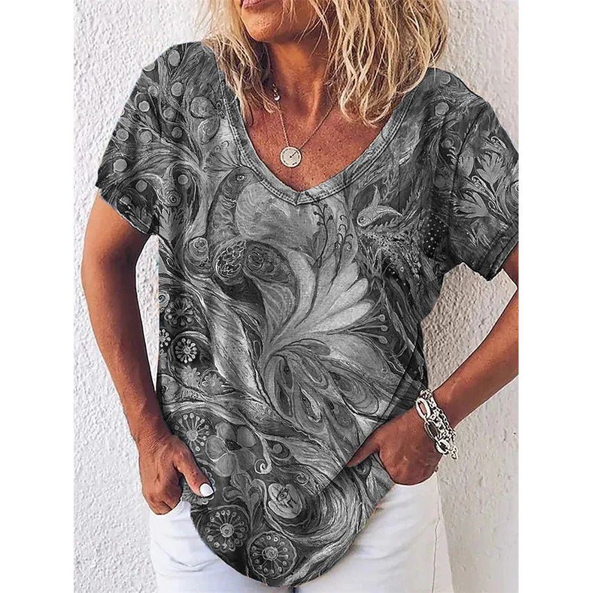 Women's 3D Women's Abstract Painting T-shirt Pattern Graffiti
