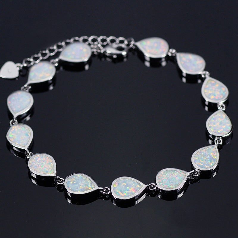 8mm Rhinestone Bracelet Fashion Round Drop Shape Bracelet - Jointcorp