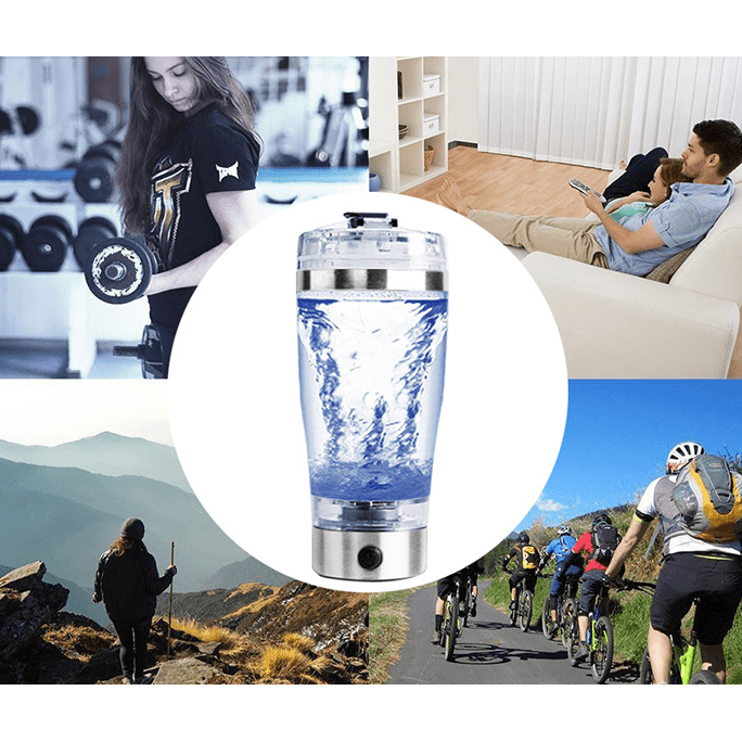Electric Protein Shake Stirrer USB Shake Bottle Milk Coffee Blender Kettle Sports And Fitness Charging Electric Shaker Cup