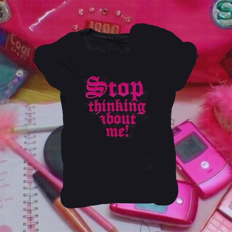 English Printed Dark High Street Hipster Women's Top