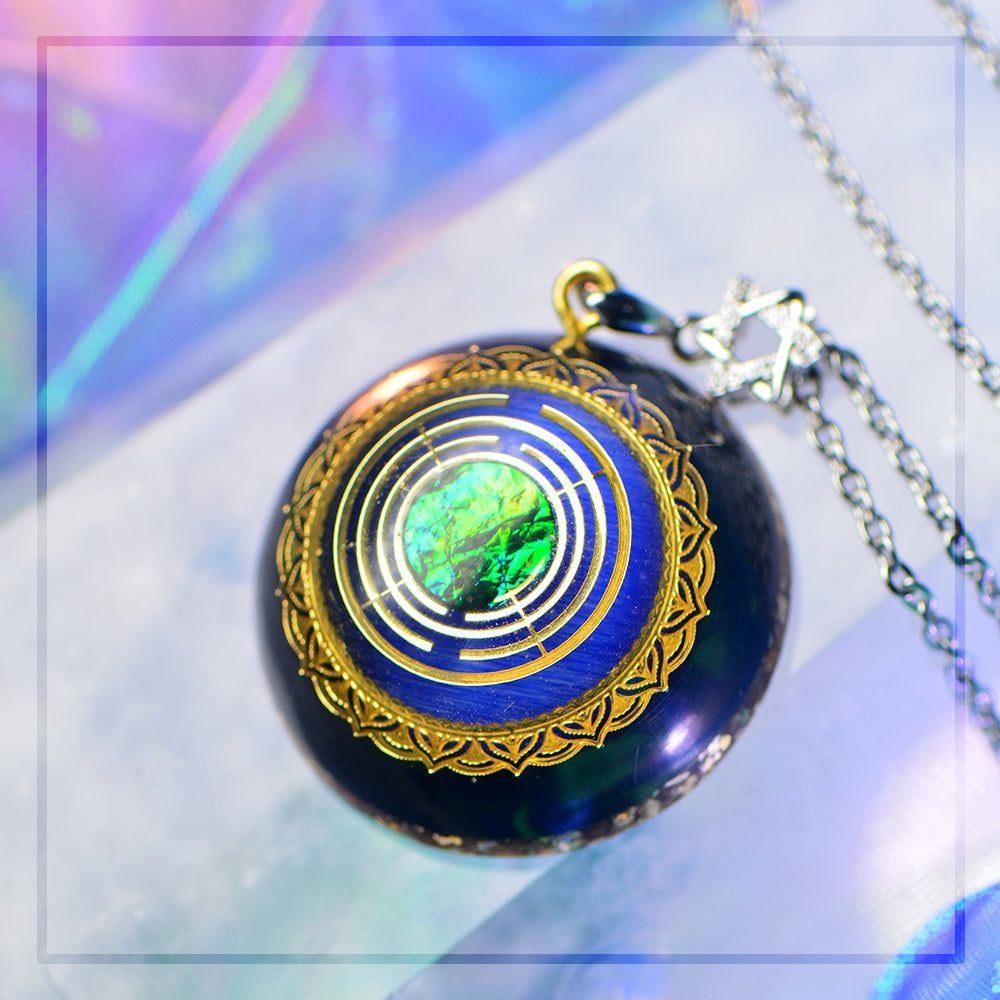 Cosmic Sky Obsidian Pendant Necklace - Jointcorp