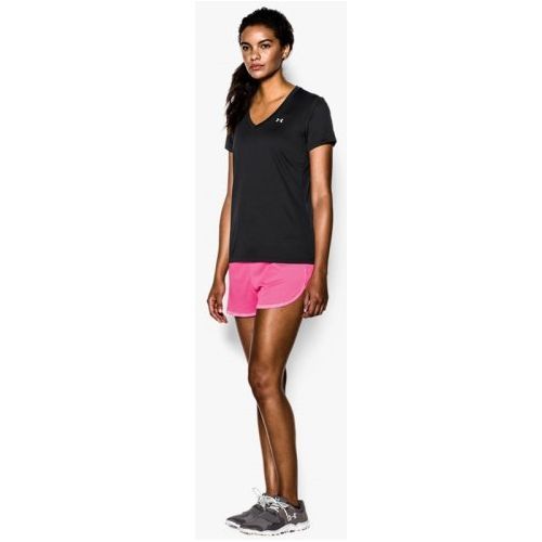 Under Armour Women's TECH SS - SOLID-BLK//MSV Tech short sleeve v-neck (pack of 1)