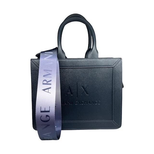 Armani Exchange Women's Layla, Big Front Logo, Double Handle Tote, One Size