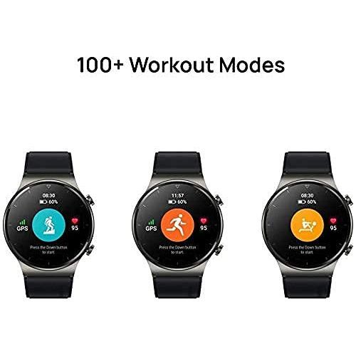 HUAWEI WATCH GT 2 Pro Smartwatch, 1.39" AMOLED HD Touchscreen, 2-Week Battery Life, GPS and GLONASS, SpO2, 100+ Workout Modes, Bluetooth Calling, Heartrate Monitoring, Grey