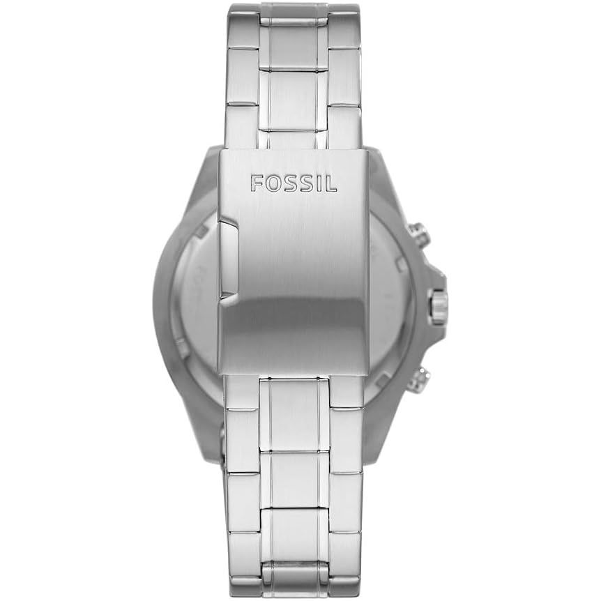Fossil Garrett Men's Blue Dial Stainless Steel Analog Watch - FS5623