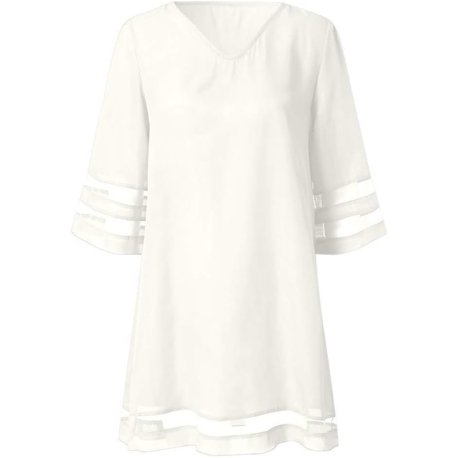 Foowni Women Fashion Lace Elegant Mother of Bride Dress Knee Length Plus Size Dress