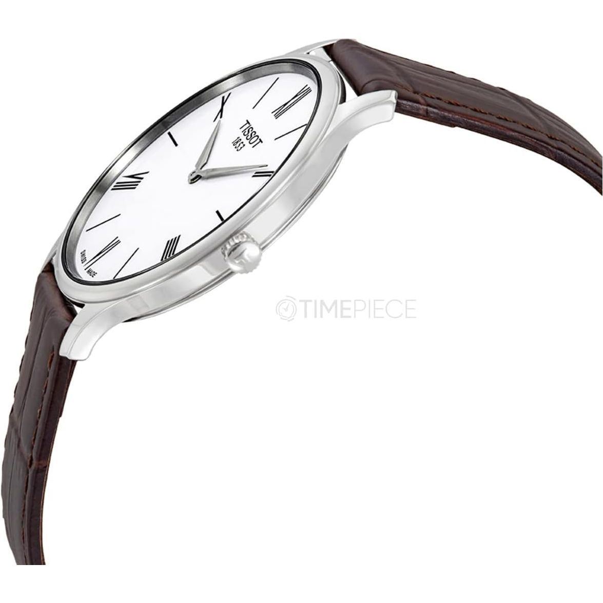 Tissot Mens Analogue Quartz Watch with Leather Strap T0634091601800, Brown, One Size, Strap