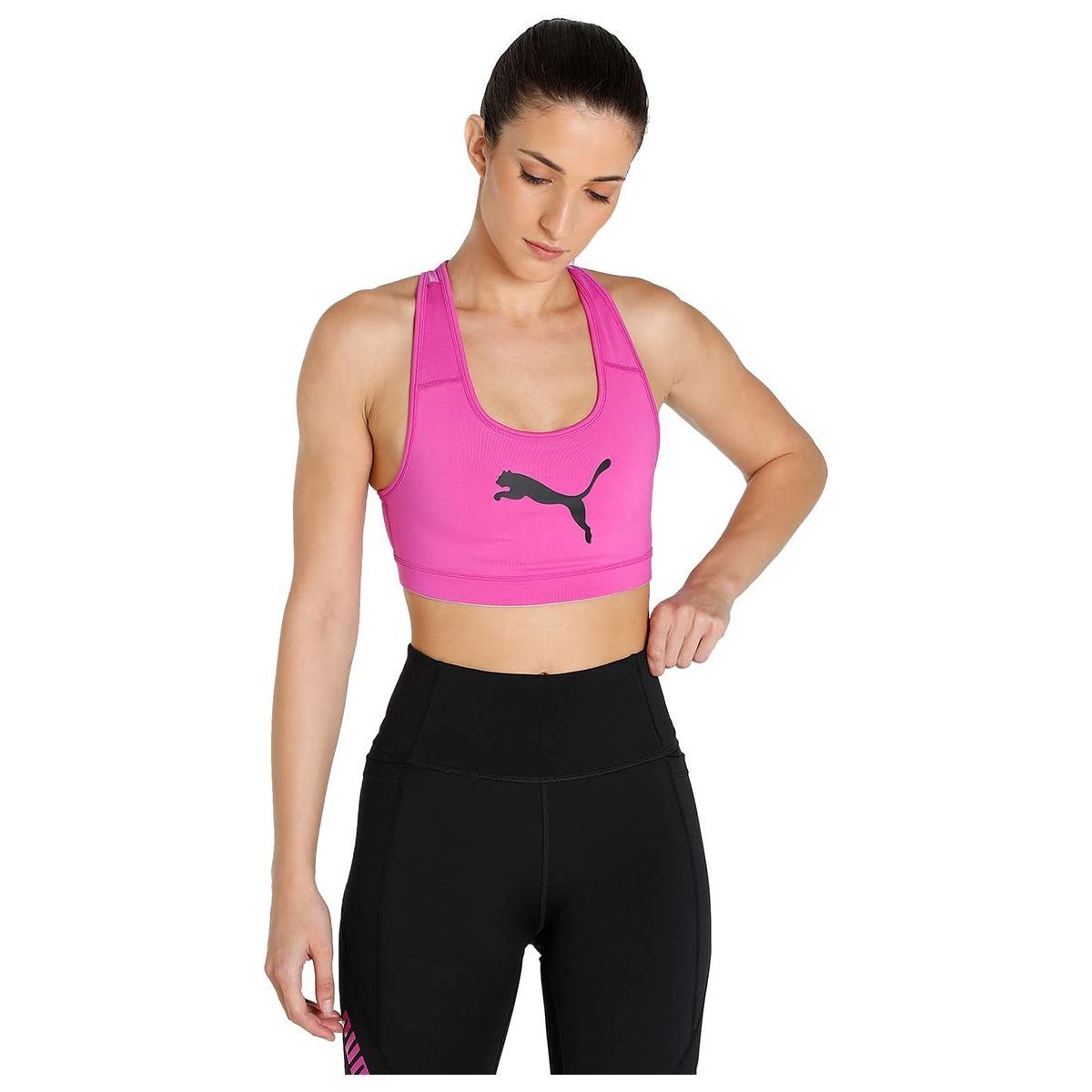 PUMA Women's Mid Impact 4Keeps Bra Underwear Top (pack of 1)