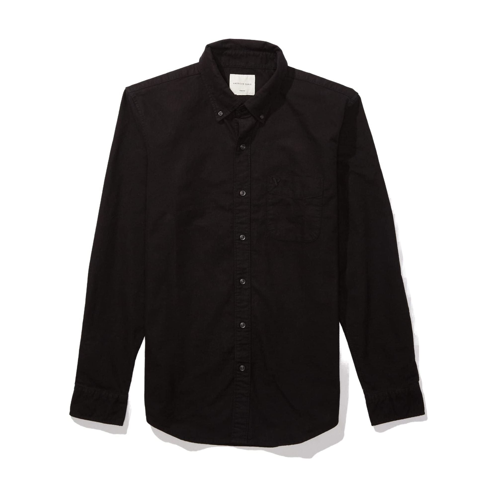 American Eagle Men's Striped Slim Fit Oxford Button-Up Shirt