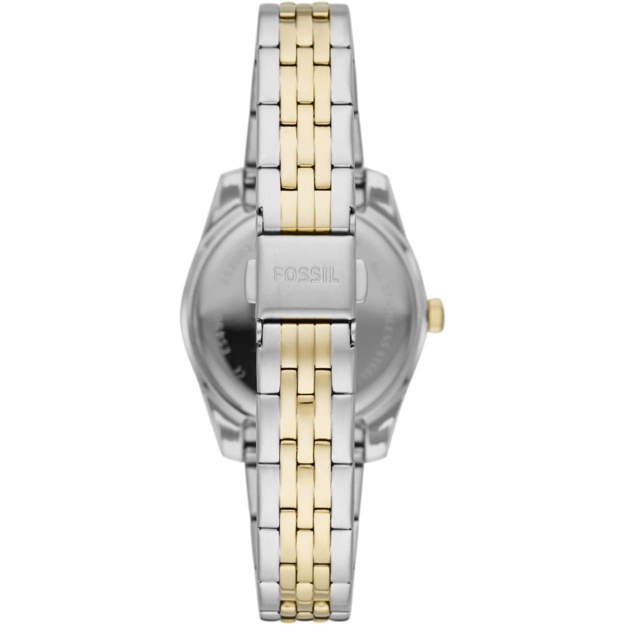Fossil Women's Scarlette Mini Three-Hand Date, Stainless Steel Watch, ES4949