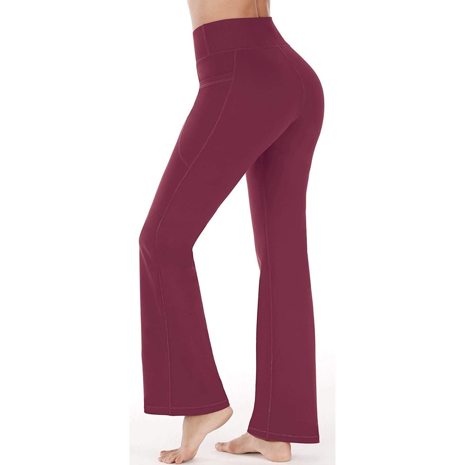 Women’s Bootcut Yoga Pants - Flare Leggings for Women Buttery Soft High Waisted Crossover Workout Lounge Bell Bottom Jazz Dress Pants Bootleg Work Pants Casual Wide Leg Long Palazzo Pants